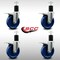 Service Caster 5'' SS Solid Poly Swivel 1-3/4'' Expanding Stem Caster Set Total Lock Brake, 4PK SCC-SSEXTTL20S514-SPUS-134-4 - alternate 3